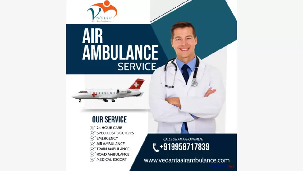 Use the Best-grade Ventilator Setup by Vedanta Air Ambulance Service in Ranchi